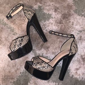 Platform Open Toe Pumps